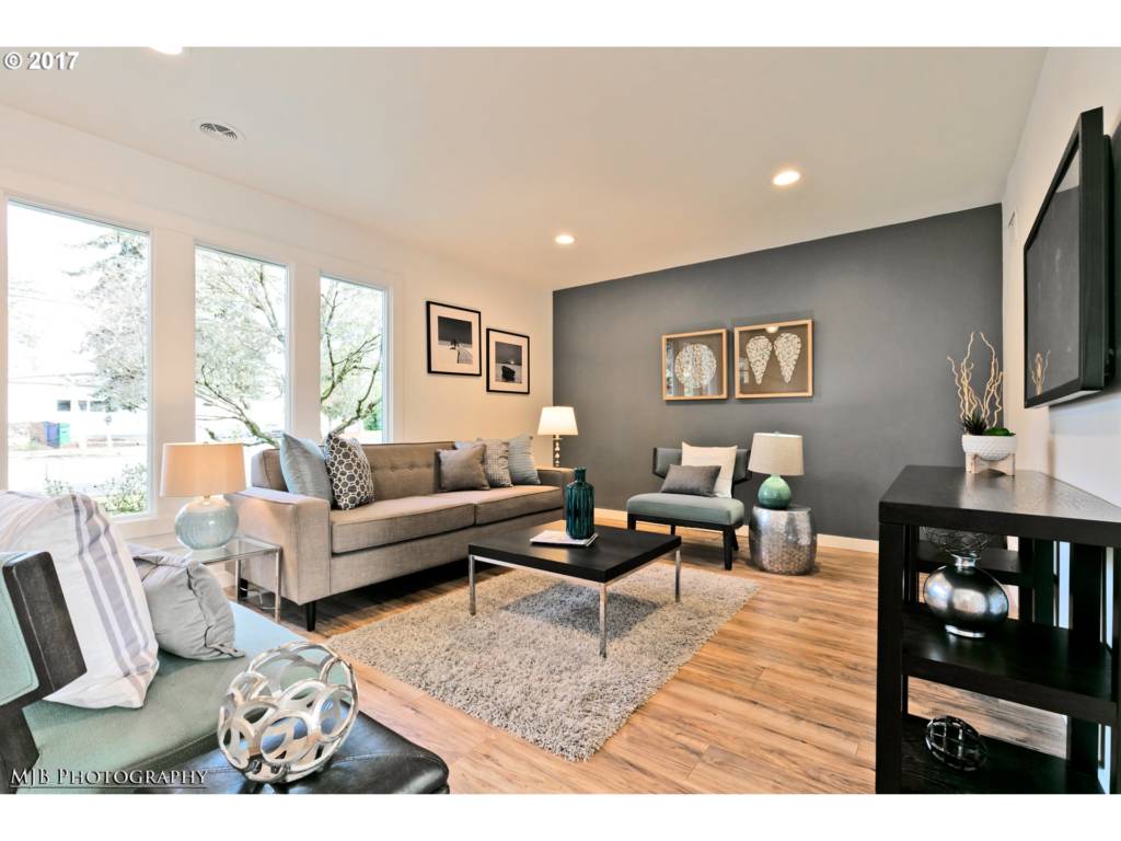 living room of charming Mill Park home 