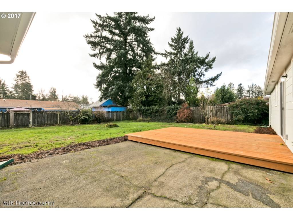 backyard with deck and patio