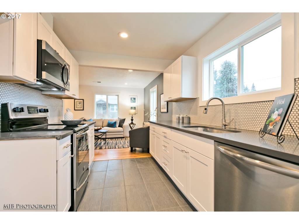 amazing kitchen of newly renovated home in the Reed neighborhood Portland OR