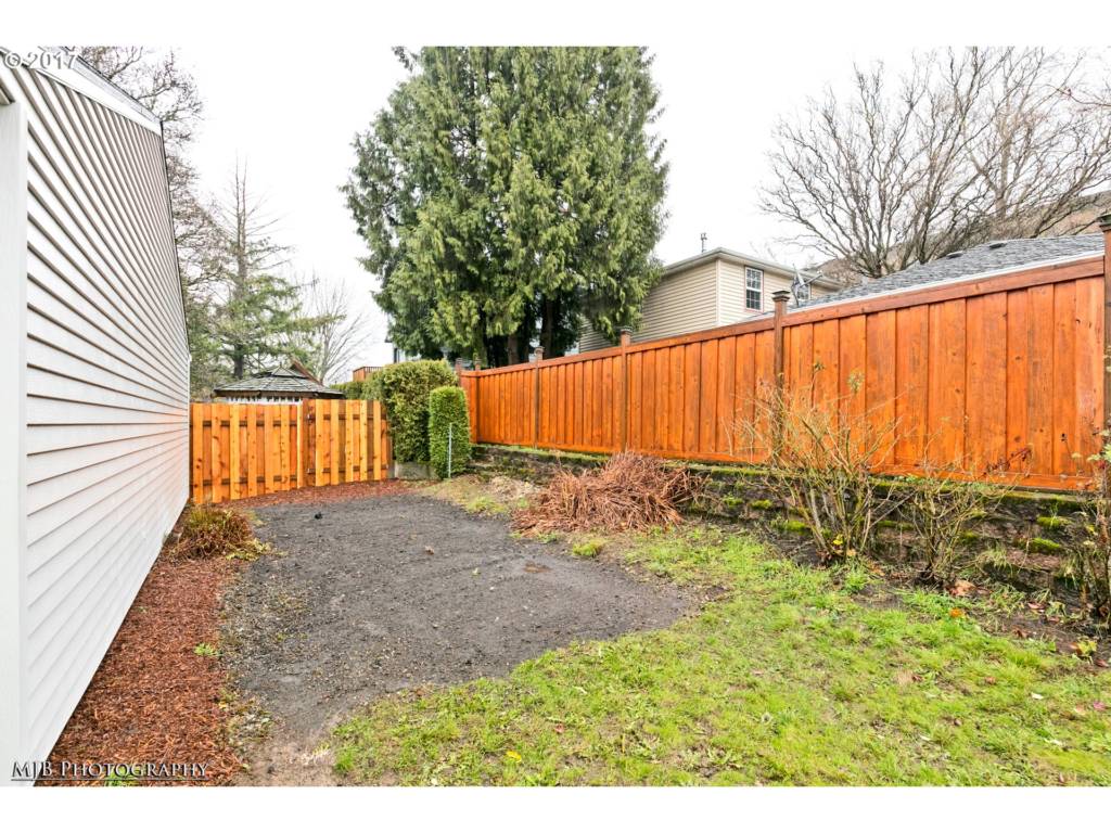 backyard area in renovated home in the Reed neighborhood Portland OR